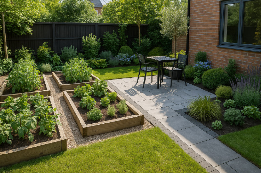 かっこいい庭と家庭菜園は両立できる